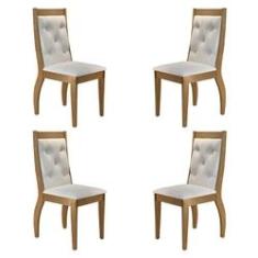 Imagem de Conjunto Com 4 Cadeiras Agata Cor Imbuia Rufato Móveis