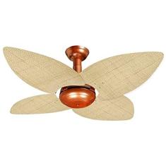 Imagem de Ventilador de Teto Office Jet Aspen Venti-Delta Cobre Rattan Natural 110V