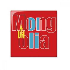 Imagem de Decalque brilhante de ejo de cerâmica com nome da bandeira da Mongólia