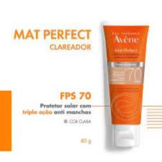 Imagem de Protetor Solar Facial Avéne Mat Perfect Fluido Clareador Clara FPS70 com 40g