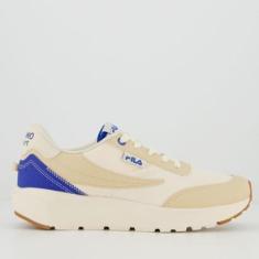 Imagem de Tênis Fila Renno Sport Feminino Bege e Royal-Feminino