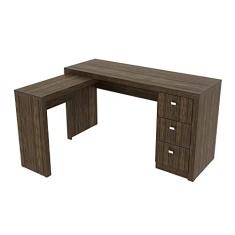 Imagem de Escrivaninha/mesa Escritório de Canto Multimóveis Cr25011 Nogal