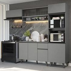 Imagem de Armário de Cozinha Completa 260cm Cinza Nice Madesa 04
