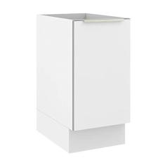 Imagem de Balcão Madesa Lux 40 cm 1 Porta (sem Tampo) - Branco/branco Veludo