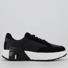 Imagem de Tênis Fila Tormo Classic Feminino Preto e Branco-Feminino