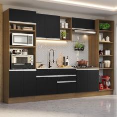 Imagem de Armário De Cozinha 330cm Rustic/Preto