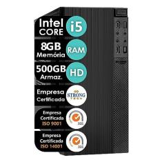 Imagem de Computador Intel Core i5 8GB HD 500GB 4 Núcleos Super Turbo Pc Hdmi Strong Tech