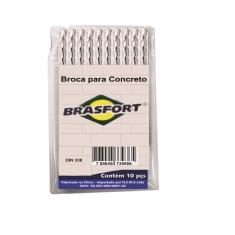 Imagem de Broca para Concreto (Widea) com 10 unidades 6mm x 100mm Brasfort.
