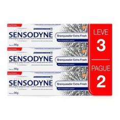 Imagem de Kit Leve 3 Pague 2 Sensodyne Branqueador Extra Fresh Creme Dental para Dentes Sensíveis 90g
