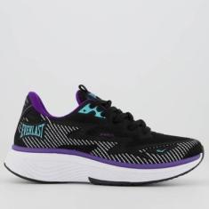 Imagem de Tênis Everlast Stark II Feminino Preto e Roxo-Feminino