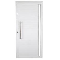 Imagem de Porta Lambril De Alum nio Branco Com Puxador E Vidro Linha Ve
