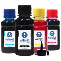 Imagem de Kit 4 Tintas L475 para Epson Bulk Ink CMYK 100ml Corante Valejet