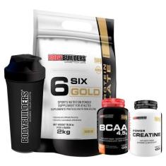 Imagem de Kit Whey Six Isolate Gold 2Kg+ Creatina 100G+ Bcaa - Bodybuilders