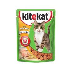 Imagem de Ração Úmida Para Gato Adulto Sachê Kitekat - Frango Ao Molho 70G
