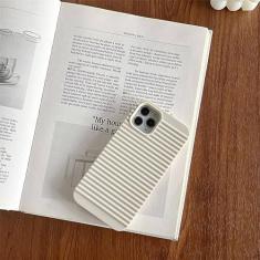 Imagem de Capa respirável Candy Color para iPhone 14 13 12 11 Pro Max 7 8 Plus X XR XS Max à prova de choque Stripe capa de dissipação de calor, branco, para iPhone 8