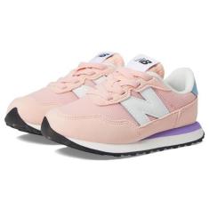 Imagem de New Balance Tênis infantil 237 V1 com cadarço, Rosa/Violeta Crush, 16
