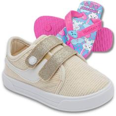 Imagem de Kit Tênis Fashion Menina e Chinelo Pimpolho-Feminino