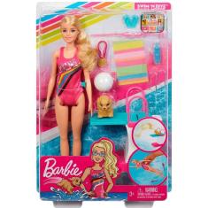 Imagem de Boneca Barbie Aventuras Barbie Nadadora Ghk23 Mattel