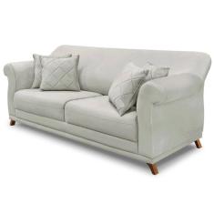 Imagem de Sofa 3 Lugares Retro Polo 200cm Com Almofada Veludo 2223 Ezz 2223