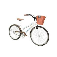 Imagem de Bicicleta Aro 26 Retrô Confort Classic Plus Branco sem Marcha Track Bikes