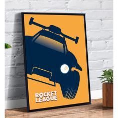 Imagem de Quadro decorativo Poster Rocket League Jogo Famoso Desenho