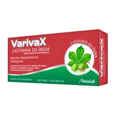 Imagem de Castanha da Índia Varivax 100mg com 30 comprimidos Natulab 30 Comprimidos