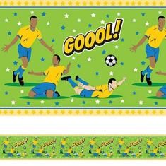 Imagem de Faixa de Parede Infantil Adesiva Futebol Gol 5mx10cm