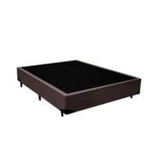 Imagem de Cama Box Casal Sintético Marrom Colchão Espuma D33 Marrocos 30cm - Bel