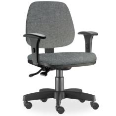 Imagem de Cadeira De Escritório Giratória Job L02 Cinza Escuro
