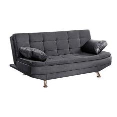 Imagem de Sofá Cama Valencia 3 Lugares Reclinável Veludo Cinza - Speciale Home