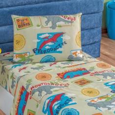 Imagem de Jogo de Cama Infantil Solteiro Bouti Kids 03 Pçs Dino