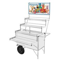 Imagem de Carrinho Expositor De Brinquedos Com Rodas Pneumáticas Cefaz