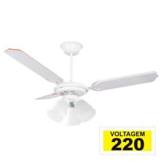 Imagem de Ventilador De Teto Il-39 3 Tulipas E-27 3 Pas Reversiveis (Branco / Mo