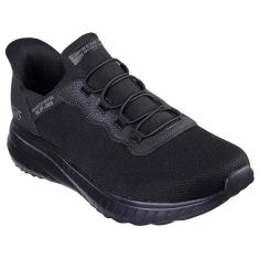 Imagem de Skechers Bobs Squad Chaos Daily Hype masculino sem cadarço, Preto/preto, 41