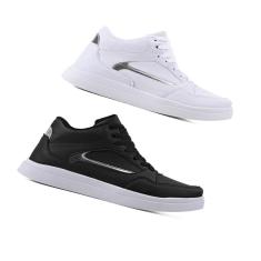 Imagem de Tênis Feminino Cano Alto Esportivo Cadarço Academia Kit 2-Unissex