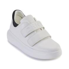 Imagem de DKNY Tênis feminino Jamiah, Branca/Preto, 38