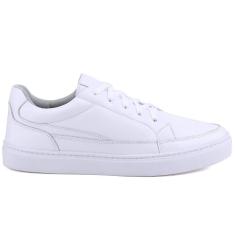 Imagem de Tenis Masculino Sapatenis Branco Em Couro Leve 2001 Mr. Gutt