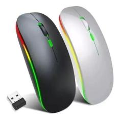 Imagem de Mouse 2 In 1 Sem Fio + Bluetooth Recarregável Led Rgb 2.4 Gh - Victary