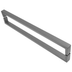 Imagem de Puxador de Porta Master Inox U 40cm Aço Inox Preto Fosco