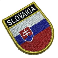 Imagem de BP0197EV 01 Bandeira Eslováquia Patch Bordada Fecho Contato
