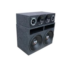 Imagem de Caixa Automotiva 2 Woofer Triton Corneteira Modulo Taramps