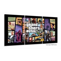 Imagem de Quadro decorativo GTA V - Jogos - Tela em Tecido