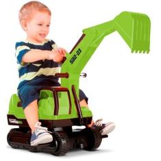 Imagem de Trator Escavadeira Giant Escavator Até 50Kg, Roma Brinquedos, Verde