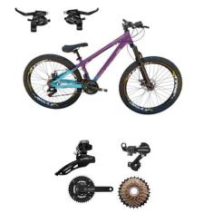 Imagem de Bicicleta Vikingx Tuff 44 Aro 26 Cambio Shimano Traseiro Dianteiro / T