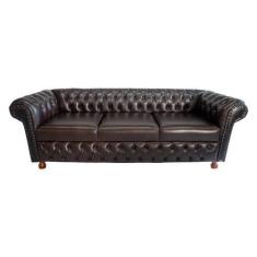 Imagem de Sofá Chesterfield Victório 3 Lugares 2,30 - Corano Café / Decoração, R