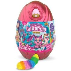 Imagem de Pelúcia Baby Gemmy Unicórnio Ovo Grande Da Barbie F00667 Fun