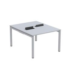 Imagem de Mesa Plataforma Dupla com Pé de Aço para Coworking 120X140/2P PDC12/14/2P Cinza