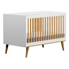 Imagem de Berço Americano Ligia Branco Acetinado Bétula - Carolina Móveis