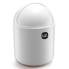 Imagem de Lixeira Plastica De Cozinha Pia com Tampa Capacete e Abertura Frontal 4 litros UZ 