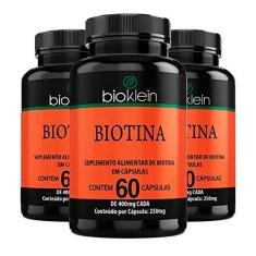 Imagem de Kit 3 Biotina - 60 Cápsulas - Bioklein